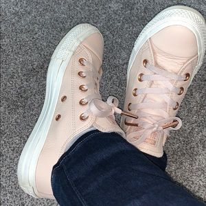 Rose gold Converse